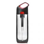 KOR 酷水 Kor Nava 泫爱杯 (升级版纯椰壳纤维滤芯吸管) 650ml 黑/红色