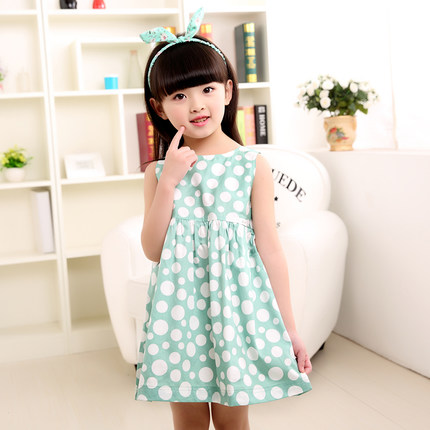 童婴坊 夏季女宝宝背心裙 公主裙 无袖A字裙 2款可选