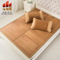 恒盛品位 凉席1.8m床折叠1.5米1.2竹席夏季双面席子宿舍单人 送冰丝枕套