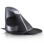 Delux多彩 M618 立·健 有线垂直鼠标 黑灰