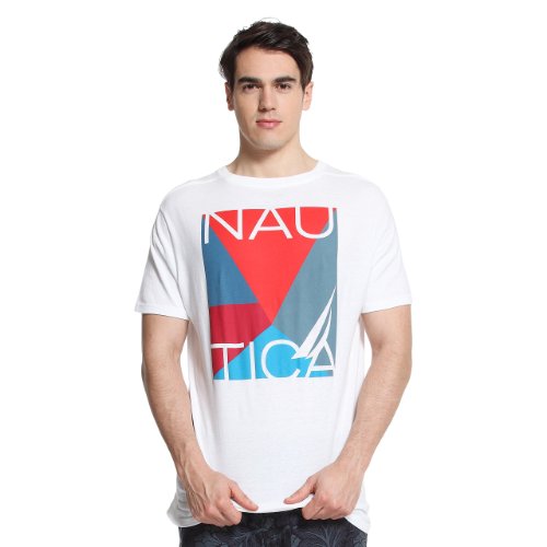 Nautica 诺帝卡 男式 纯棉时尚圆领t恤 中国版型 V52301S