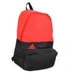 adidas阿迪达斯 返校系列 DER BP M 3S 中性 双肩背包 S23073 深褐灰/黑/红荧光 均码