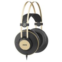AKG 爱科技 K92 封闭罩耳式耳机 头戴式耳机 专业监听级别 高保真立体声 录音棚现场表演录制 黑色