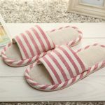 优乐多 居家亚麻拖鞋棉木地板室内情侣拖鞋男女夏天可爱防滑凉拖鞋 5色可选