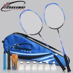 CROSSWAY克洛斯威 羽毛球拍2支装C8正品碳素单拍超轻双拍进攻型 9色可选