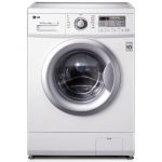 LG WD-N12430D 6公斤直驱DD变频滚筒洗衣机 44CM超薄 智能手洗模式 高温洗涤(白色)