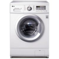 LG WD-N12430D 6公斤直驱DD变频滚筒洗衣机 44CM超薄 智能手洗模式 高温洗涤(白色)