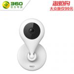 360摄像头 360智能摄像机1080P高清夜视版无线wifi远程监控家用小水滴摄像头