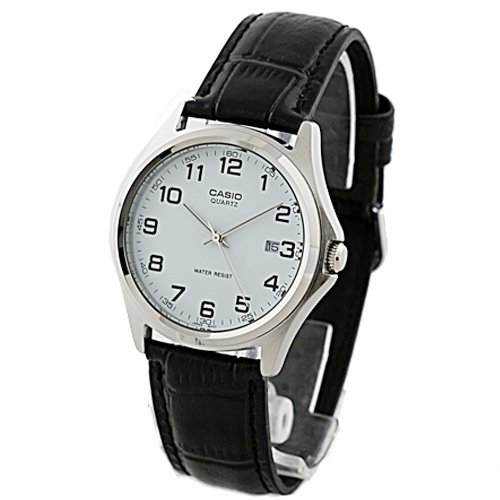 CASIO 卡西欧 STRAP FASHION系列真皮石英男表 MTP-1183E-7B