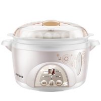 Tonze天际 DDZ-10KD隔水炖电炖锅燕窝炖盅白瓷bb煲小炖锅煲粥锅1L
