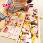 游家木玩 0987宝宝积木早教木质拼图板婴儿童玩具1-3-6周岁男女孩