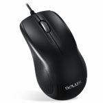 DELUX多彩 M388有线鼠标USB线长2米办公家用网吧静音光电台式笔记本