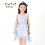 Teleria 女童连衣裙雪纺2016新款中大儿童沙滩背心裙子童装夏装碎花公主裙 5色可选