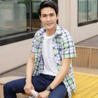 牧鹿 夏季短袖衬衫 韩版修身时尚休闲格子男士衬衣衣服青年潮男装 13款可选