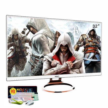 HKC惠科 P320 Plus 32英寸电脑显示器IPS高清显示不闪液晶屏游戏网吧