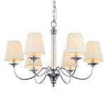 AOZZO 奥朵灯饰 简约客厅餐厅卧室欧式水晶灯吊灯 灯具照明CL10060/6(白色)