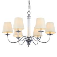 AOZZO 奥朵灯饰 简约客厅餐厅卧室欧式水晶灯吊灯 灯具照明CL10060/6(白色)