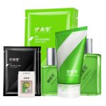 师夷家 男士祛痘平衡面膜护肤4件套 男士护肤品套装祛痘洗面奶控油洁面乳补水面膜化妆品