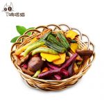 嘀嗒猫 综合蔬菜干 香菇脆黄秋葵蔬果干 即食果蔬脆片110gx3袋 休闲零食
