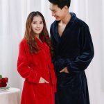 格格咪 春秋冬加厚法兰绒情侣睡袍女男长款珊瑚绒睡衣家居服长袖浴衣浴袍