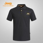Jeep吉普 男女情侣款户外短袖T恤透气速干衣翻领polo衫 多色可选