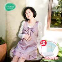 十月妈咪 防辐射服孕妇装正品夏秋季孕妇电脑防辐射连衣裙上衣四季通用 6款可选