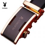 PLAYBOY花花公子 男士皮带真皮腰带纯牛皮自动扣商务休闲韩版青年裤带 多款可选