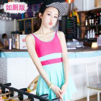 卓好姿 女式小胸聚拢温泉连体裙式平角裤游泳衣 韩国显瘦钢托保守遮肚泳装 多款多色可选