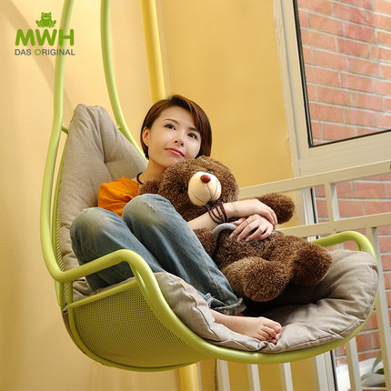 MWH曼好家 成人吊椅吊篮阳台户外懒人鸟巢吊床室内庭院摇蓝秋千