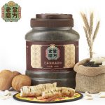 老金磨方 黑芝麻粉核桃粉 黑芝麻核桃桑葚粉干吃代餐粉宜配黑豆粉 600g