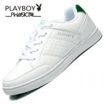 PLAYBOY花花公子 男鞋秋季小白鞋韩版白色板鞋情侣运动鞋男士休闲鞋子潮