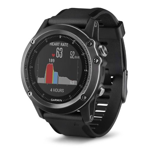GARMIN佳明 fenix3 HR飞耐时3 HR 蓝宝石镜面国行英文版 男士 光电心率多功能户外运动手表 跑步游泳骑行智能GPS腕表