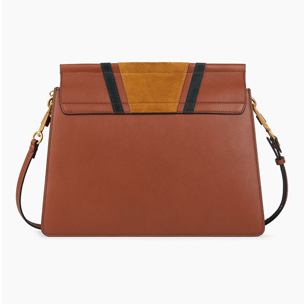 Chloe 蔻依 FAYE系列 女包 条纹拼色单肩包斜挎包 classic tobacco