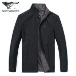 七匹狼 夹克 男士双面外套2016秋装新款商务立领茄克jacket衫 2769