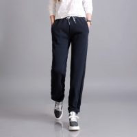 走在前沿 秋冬款运动休闲裤加绒加厚女裤宽松卫裤大码棉裤潮裤子长裤保暖裤 4色可选