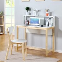 生活诚品 MQ50010 简约北欧风书桌椅子组合 实木电脑桌