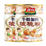 智力 牛奶加钙核桃粉404g*2罐装 营养健康冲饮饮品早餐代餐粉