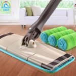 宝家洁 免手洗平板拖把家用懒人瓷砖木地板旋转拖布墩布擦地神器(3块拖布)