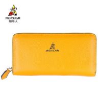 Mexican稻草人 头层牛皮淑女手拿包 韩版百搭真皮手抓包 长款女士钱包 8色可选