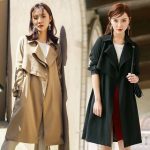 莉莉的 风衣女装中长款 2016秋季新款休闲显瘦气质修身外套 2色可选