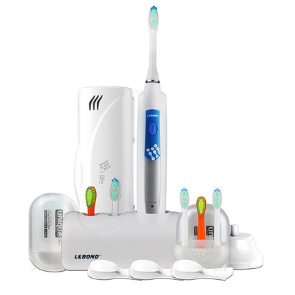 LEBOND力博得  ilife声波电动牙刷I3 成人儿童充电式软毛6支刷头超值装