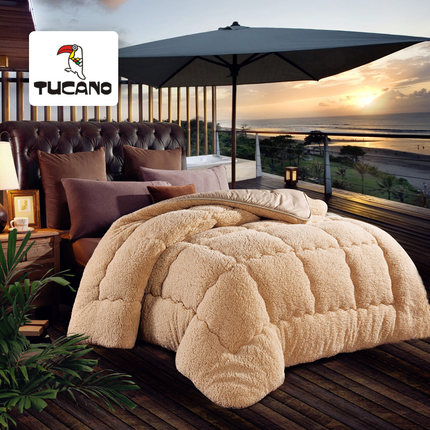 TUCANO七好啄木鸟 羊羔绒冬被加厚冬天被子学生宿舍被芯冬季单双人春秋棉被褥