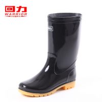 Warrior回力 雨鞋男士雨靴高筒套鞋防水鞋防滑水靴中筒钓鱼胶鞋劳保靴夏季