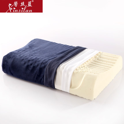 馨丝蓝 泰国天然乳胶枕护颈枕记忆枕颈椎枕枕芯成人橡胶枕保健枕头