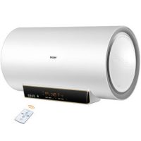 Haier海尔 EC6005-T+ 60升3D速热健康 内胆自检测 曲面大触屏数显遥控电热水器
