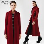 柯凡希 2016秋冬新款韩版中长款过膝羊毛呢外套女装修身厚超长款呢子大衣 4色可选