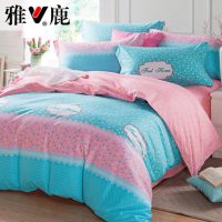 雅鹿家纺 纯棉四件套全棉床上用品1.5m简约2.0米田园1.8m双人套件 24款可选