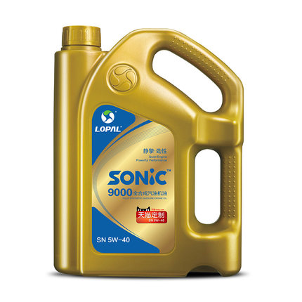龙蟠 SONIC9000 5W-40 SN机油 汽车发动机润滑油 大众丰田正品全合成 4L*2瓶