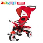 Auby澳贝 464317DS 四合一豪华三轮车 便携儿童三轮车 轻便手推车童车 9个月-5岁