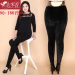 衣来香 秋冬加肥加大码胖mm打底裤女加厚加绒特厚高腰外穿无缝一体保暖裤 多款可选